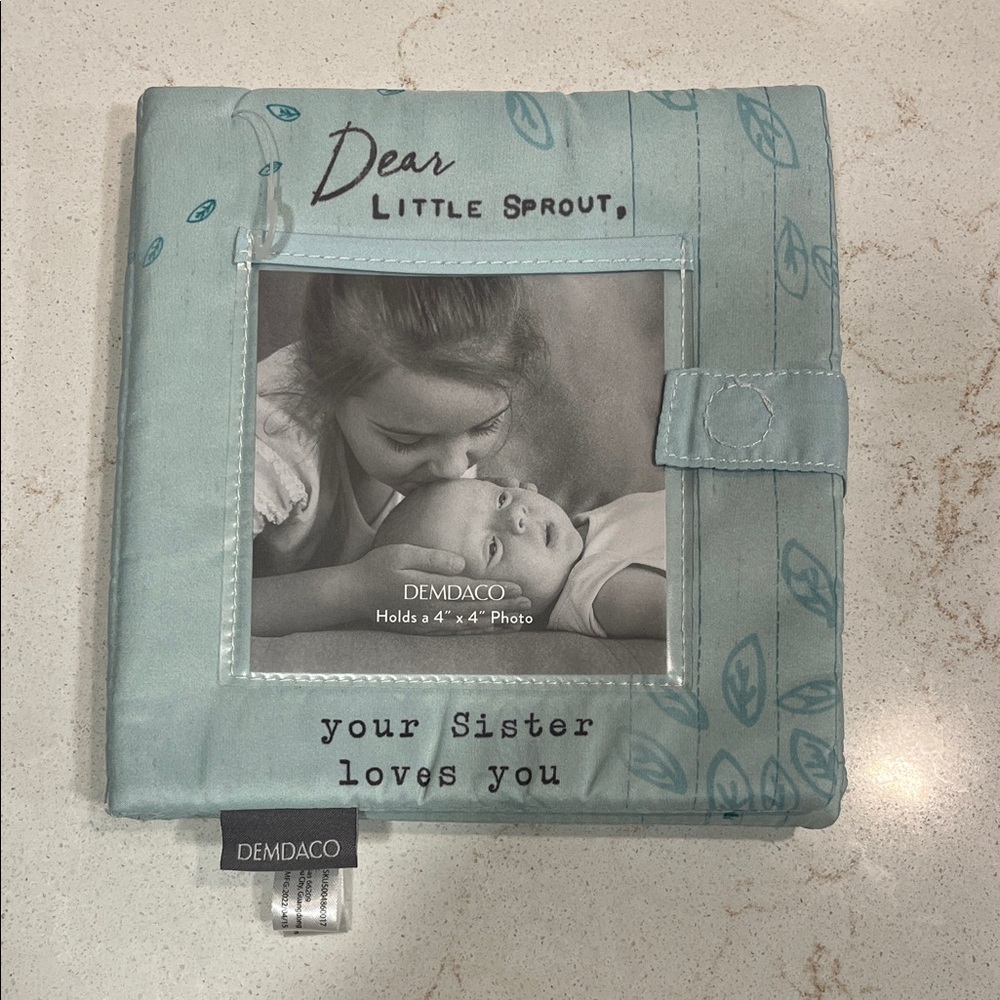 Demdaco Teal Soft Photo Book for Kids